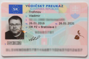 Spoľahlivý slovenský vodičský preukaz